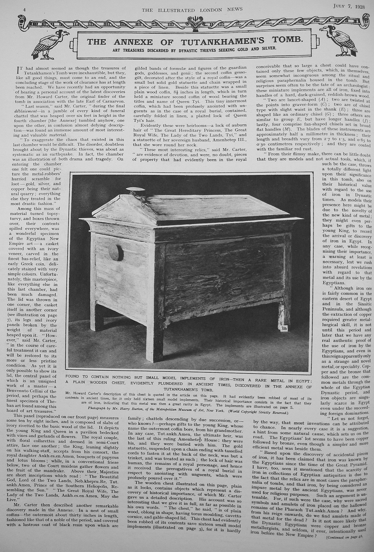 A wooden chest